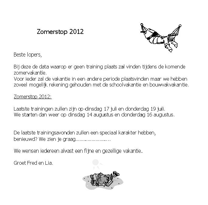 zomerstop 2012